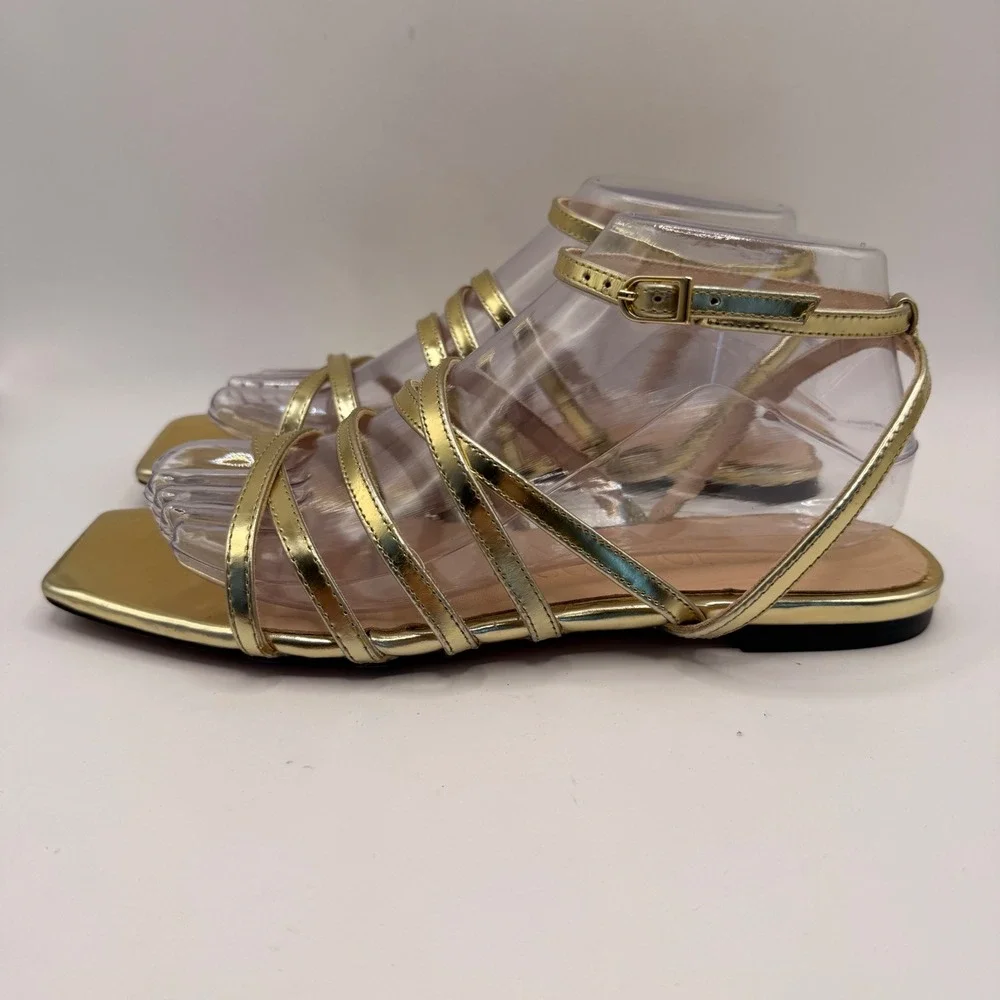 J. Crew Factory strappy metallic